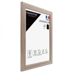 Décoration de porte Soldes -Décoration de porte Soldes cadre photo marron 20x30 cm bois reconstitue 1