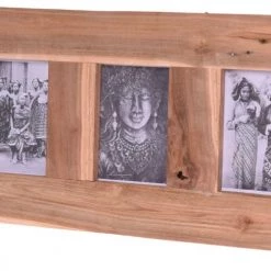 Wadiga Cadres Et Albums Photos Cadre Photo Multiple En Teck Recyclé - 55x28x3.5cm -Décoration de porte Soldes cadre photo multiple en teck recycle 55x28x3 5cm 2