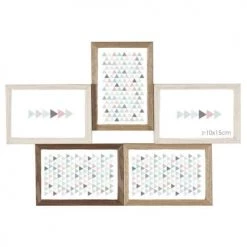 Ceanothe Cadres Et Albums Photos Cadre Photo Multivues 5 Vues Bois Reconstitué 45x31,5