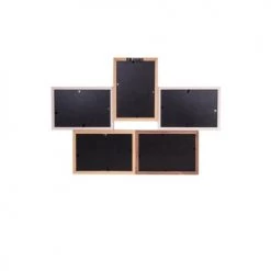 Ceanothe Cadres Et Albums Photos Cadre Photo Multivues 5 Vues Bois Reconstitué 45x31,5 -Décoration de porte Soldes cadre photo multivues 5 vues bois reconstitue 45x31 5 5