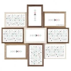Ceanothe Cadres Et Albums Photos Cadre Photo Multivues 9 Vues Bois Reconstitué 50x45