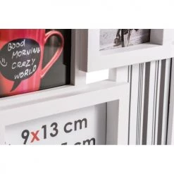 Ceanothe Cadres Et Albums Photos Cadre Photo Multivues Blanc 4 Photos Pvc Rigide -Décoration de porte Soldes cadre photo multivues blanc 4 photos pvc rigide 3