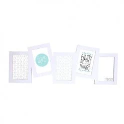 Ceanothe Cadres Et Albums Photos Cadre Photo Multivues Blanc 5 Photos Résine Plastique 10x15
