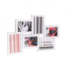Ceanothe Cadres Et Albums Photos Cadre Photo Multivues Blanc 6 Photos Pvc Rigide -Décoration de porte Soldes cadre photo multivues blanc 6 photos pvc rigide 4