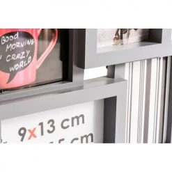 Ceanothe Cadres Et Albums Photos Cadre Photo Multivues Gris 4 Photos Pvc Rigide -Décoration de porte Soldes cadre photo multivues gris 4 photos pvc rigide 1