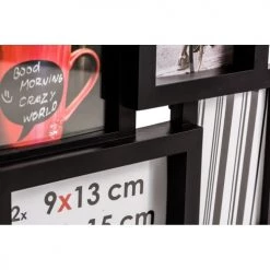 Ceanothe Cadres Et Albums Photos Cadre Photo Multivues Noir 4 Photos Pvc Rigide -Décoration de porte Soldes cadre photo multivues noir 4 photos pvc rigide 1