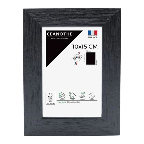 Ceanothe Cadres Et Albums Photos Cadre Photo Noir 10x15 Cm Bois Reconstitué 2 Ceanothe Cadres Et Albums Photos Cadre Photo Noir 10x15 Cm Bois Reconstitué – Image 2