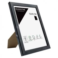 Ceanothe Cadres Et Albums Photos Cadre Photo Noir 13x18 Cm Résine Recyclée -Décoration de porte Soldes cadre photo noir 13x18 cm resine recyclee 4