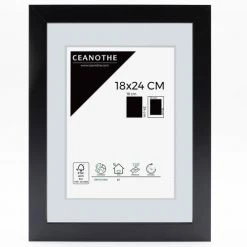 Ceanothe Cadres Et Albums Photos Cadre Photo Noir 18x24 Cm Bois Reconstitué