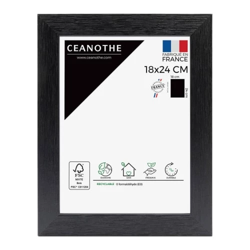 Ceanothe Cadres Et Albums Photos Cadre Photo Noir 18x24 Cm Bois Reconstitué 1 Ceanothe Cadres Et Albums Photos Cadre Photo Noir 18x24 Cm Bois Reconstitué