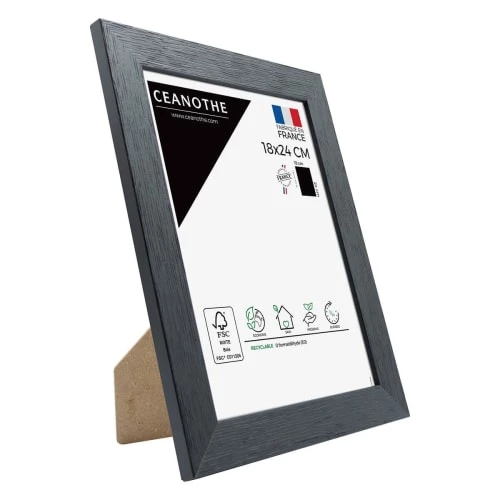Ceanothe Cadres Et Albums Photos Cadre Photo Noir 18x24 Cm Bois Reconstitué 2 Ceanothe Cadres Et Albums Photos Cadre Photo Noir 18x24 Cm Bois Reconstitué – Image 2