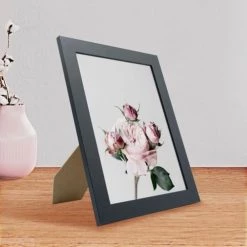 Ceanothe Cadres Et Albums Photos Cadre Photo Noir 18x24 Cm Bois Reconstitué -Décoration de porte Soldes cadre photo noir 18x24 cm bois reconstitue 3