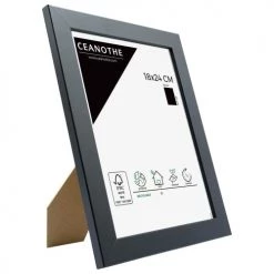 Ceanothe Cadres Et Albums Photos Cadre Photo Noir 18x24 Cm Bois Reconstitué -Décoration de porte Soldes cadre photo noir 18x24 cm bois reconstitue 7