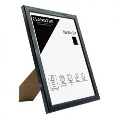 Ceanothe Cadres Et Albums Photos Cadre Photo Noir 18x24 Cm Résine Recyclée -Décoration de porte Soldes cadre photo noir 18x24 cm resine recyclee 4