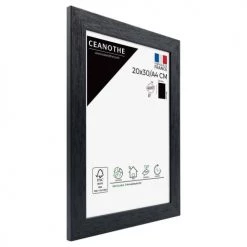 Ceanothe Cadres Et Albums Photos Cadre Photo Noir 20x30 Cm Bois Reconstitué -Décoration de porte Soldes cadre photo noir 20x30 cm bois reconstitue 10