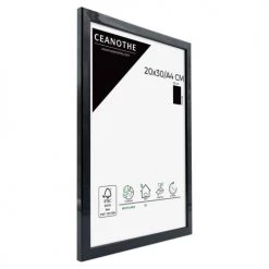 Ceanothe Cadres Et Albums Photos Cadre Photo Noir 20x30 Cm Résine Recyclée -Décoration de porte Soldes cadre photo noir 20x30 cm resine recyclee 1