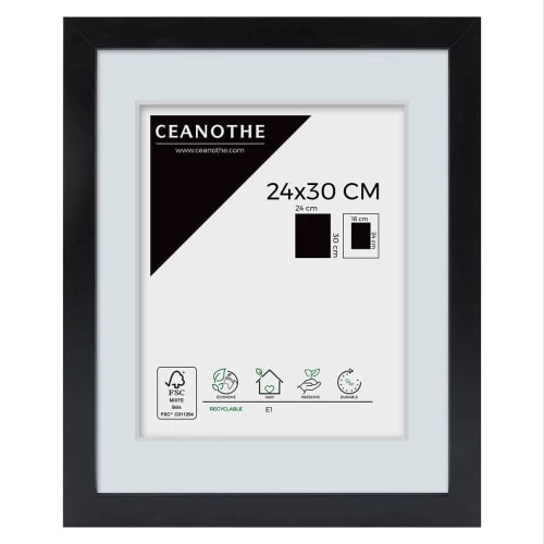 Ceanothe Cadres Et Albums Photos Cadre Photo Noir 24x30 Cm Bois Reconstitué 1 Ceanothe Cadres Et Albums Photos Cadre Photo Noir 24x30 Cm Bois Reconstitué