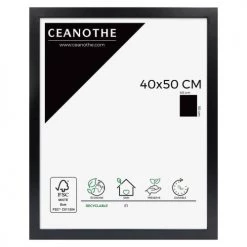 Ceanothe Cadres Et Albums Photos Cadre Photo Noir 40x50 Cm Bois Reconstitué