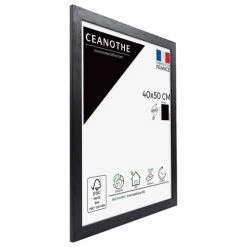Ceanothe Cadres Et Albums Photos Cadre Photo Noir 40x50 Cm Bois Reconstitué -Décoration de porte Soldes cadre photo noir 40x50 cm bois reconstitue 7