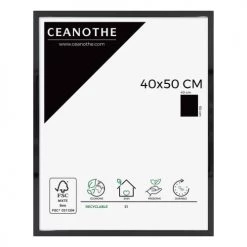 Ceanothe Cadres Et Albums Photos Cadre Photo Noir 40x50 Cm Résine Recyclée