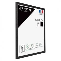 Ceanothe Cadres Et Albums Photos Cadre Photo Noir 50x70 Cm Avec Verre Synthétique Bois Reconstitué -Décoration de porte Soldes cadre photo noir 50x70 cm avec verre synthetique bois reconstitue 4