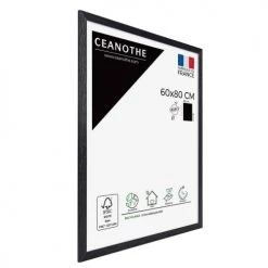 Ceanothe Cadres Et Albums Photos Cadre Photo Noir 60x80 Cm Avec Verre Synthétique Bois Reconstitué -Décoration de porte Soldes cadre photo noir 60x80 cm avec verre synthetique bois reconstitue 4