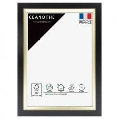 Ceanothe Cadres Et Albums Photos Cadre Photo Noir Doré 10x15 Cm Résine Recyclée