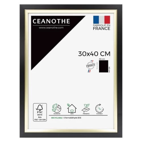 Ceanothe Cadres Et Albums Photos Cadre Photo Noir Doré 30x40 Cm Résine Recyclée 1 Ceanothe Cadres Et Albums Photos Cadre Photo Noir Doré 30x40 Cm Résine Recyclée