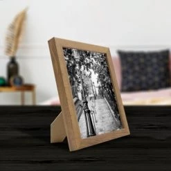 Ceanothe Cadres Et Albums Photos Cadre Photo Noyer 15x20 Cm Résine Recyclée -Décoration de porte Soldes cadre photo noyer 15x20 cm resine recyclee 4