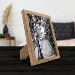 Ceanothe Cadres Et Albums Photos Cadre Photo Noyer 18x24 Cm Résine Recyclée -Décoration de porte Soldes cadre photo noyer 18x24 cm resine recyclee 2