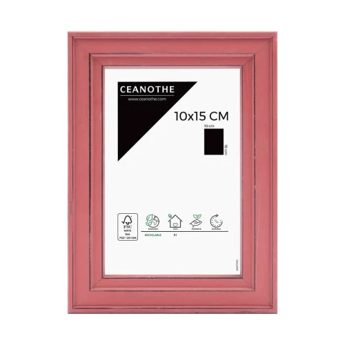 Ceanothe Cadres Et Albums Photos Cadre Photo Rouge 10x15 Cm Bois Massif 2 Ceanothe Cadres Et Albums Photos Cadre Photo Rouge 10x15 Cm Bois Massif – Image 2