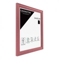 Ceanothe Cadres Et Albums Photos Cadre Photo Rouge 24x30 Cm Bois Massif -Décoration de porte Soldes cadre photo rouge 24x30 cm bois massif 4