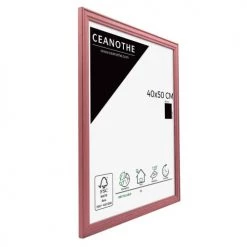 Ceanothe Cadres Et Albums Photos Cadre Photo Rouge 40x50 Cm Bois Massif -Décoration de porte Soldes cadre photo rouge 40x50 cm bois massif 4