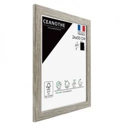 Ceanothe Cadres Et Albums Photos Cadre Photo Taupe 24x30 Cm Bois Reconstitué -Décoration de porte Soldes cadre photo taupe 24x30 cm bois reconstitue 4