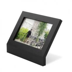 Umbra Cadres Et Albums Photos Cadre Pour Photo 10x15cm, Incliné, à Poser, En Bois Noir