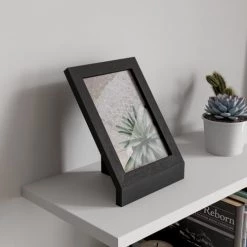 Umbra Cadres Et Albums Photos Cadre Pour Photo 13x18cm, Incliné, à Poser, En Bois Noir -Décoration de porte Soldes cadre pour photo 13x18cm incline a poser en bois noir 3