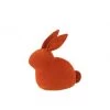 LANADECO Boutons Et Déco De Porte Cale-porte Lapin En Velours Mat Orange