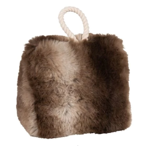 Maisons Du Monde Boutons Et Déco De Porte Cale-porte Style Fourrure Marron Et Beige Avec Sable 1 Maisons Du Monde Boutons Et Déco De Porte Cale-porte Style Fourrure Marron Et Beige Avec Sable