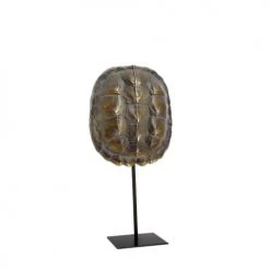 Now’s Home Bustes Et Statues Carapace De Tortue En Résine Sur Socle En Métal