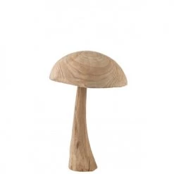 LANADECO Bustes Et Statues Champignon En Châtaignier Naturel H60,5cm -Décoration de porte Soldes champignon en chataignier naturel h60 5cm 5