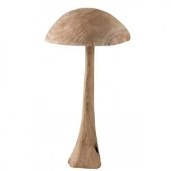 LANADECO Bustes Et Statues Champignon En Châtaignier Naturel H81,5cm