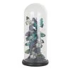 Maisons Du Monde Cloches Et Verrerie Cloche En Verre Et Papillons Bleus H40