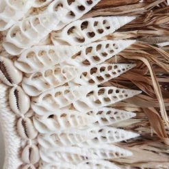 My Bliss Home Bustes Et Statues Collier Décoratif En Raphia Et Coquillages 50x40 Cm -Décoration de porte Soldes collier decoratif en raphia et coquillages 50x40 cm 2