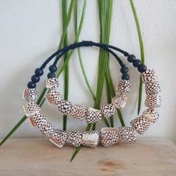 My Bliss Home Bustes Et Statues Collier En Coquillages Léopard -Décoration de porte Soldes collier en coquillages leopard 2