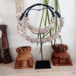 My Bliss Home Bustes Et Statues Collier En Coquillages Léopard -Décoration de porte Soldes collier en coquillages leopard 4