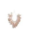 LANADECO Bustes Et Statues Collier Plumes/coquillages Saumon