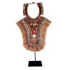 My Bliss Home Bustes Et Statues Collier Tribal En Raphia Et Coquillages 38 X 50 Cm