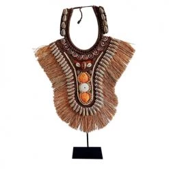 My Bliss Home Bustes Et Statues Collier Tribal L48 X H60 Cm
