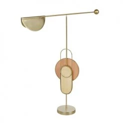 Maisons Du Monde Bustes Et Statues Déco à Poser En Métal Doré Et En Verre Teinté Rose