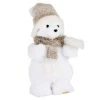 Maisons Du Monde Décorations à Poser De Noël Déco De Noël Ours Polaire Blanc écharpe Grise